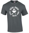 Funny Real Dad's Play With Fire Father's Day Dad Bbq Grill T-Shirt