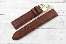Watch Strap BROS Calf Lug 0 25/32in Brown Real Leather Cod.9881Ottima Quality