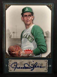 2006 Fleer Greats Of The Game #78 Rollie Fingers Oakland A's HOF Signed AUTO - Picture 1 of 2