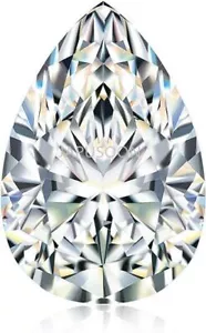 1~8 ct VVS1 D Color pear Excellent Cut Moissanite Loose Gemstones & GRA Jewelry - Picture 1 of 13