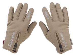 FW24 SUPREME WINDSTOPPER ZIP GLOVES TAUPE TAN 3M REFLECTIVE SZ XL - Picture 1 of 4