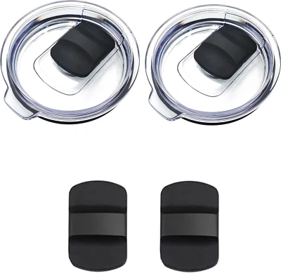 32 Oz Tumbler Lid Replacement for Yeti Rambler, 32 Oz Mug, BPA Free with 2 Magne