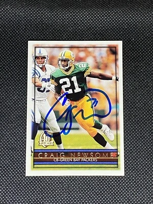 Craig Newsome Green Bay Packers SB XXXI 1996 Topps Signed Auto Card #31 COA - Image 1 of 3
