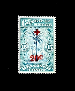 BELGIAN CONGO Stamp - 1918 Red Cross Overprint Semi Postal MHR  r59 - Picture 1 of 2