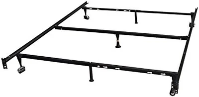 Marco de cama ajustable de metal tamaño queen de 7 patas marca King con centro  Foto 1 de 4