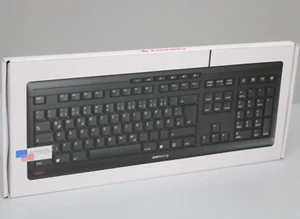 CHERRY Stream Kabelgebundene Multimedia USB QWERTY US-INTL (EU) Tastatur Schwarz - Bild 1 von 4