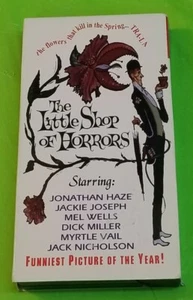 📼🥀The Little Shop of Horrors (VHS/EP, 1994, B/W) Jack Nicholson ~ Alpha Video - Picture 1 of 4