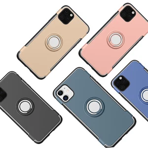 For iPhone X/7/8/8 Plus/11/12/13 Slim Case Magnetic Shockproof Ring Holder Stand - Picture 1 of 33