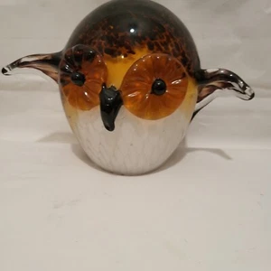 DALE TIFFANY Majestic Owl Glass NO FAULTS Figurine Decorative Piece Heavy Bird   - Picture 1 of 10