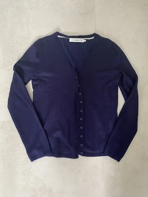 John Lewis UK8 Womens Navy Blue Long Sleeved Cardigan - Excellent Condition - Image 1 of 3
