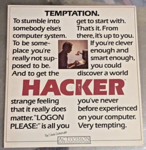 Activision Hacker IBM PC, Tandy, PCjr 1985 - Picture 1 of 4