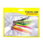Catch More Fish With 5 Pack Vibrant Feather Skirt Fishing Hooks In Mix Colors