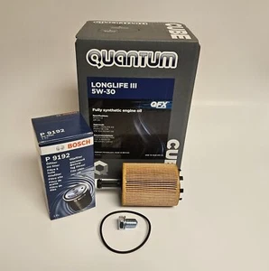 FITS AUDI A2 1.2 TDI 2000-2005 QUANTUM LONGLIFE OIL & FILTER SERVICE KIT 5W30 - Picture 1 of 10