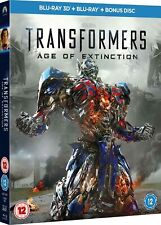 Transformers Age of Extinction (2014) 3D + 2D Blu-Ray + lenticular slipcover NEW