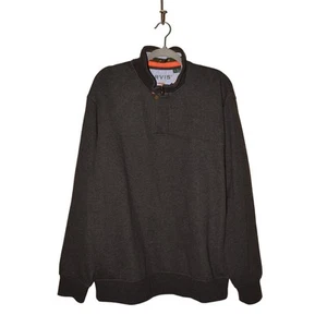 Orvis $ 90 Langarm Stehkragen Signatur Pullover Sweater anthrazit Herren Large - Bild 1 von 4