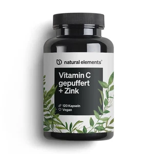 Vitamin C Gepuffert mit Zink Kapseln NATURAL ELEMENTS - Bild 1 von 5