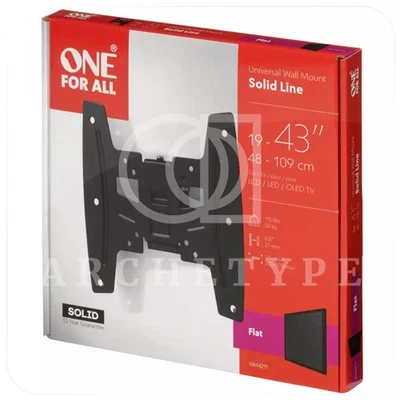 ONE FOR ALL WM4211 19 - 43 Inch Flat TV Wall Bracket Flat-to-wall Bracket - Image 1 of 4