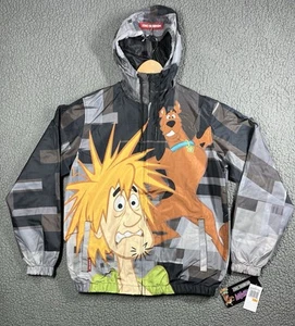 Scooby-Doo x Members Only Hooded Windbreaker Full Zip Lightweight Jacket Size S - Picture 1 of 12