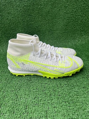 Nike Mercurial Superfly 8 Academy Tf Metallic Silver Volt CV0953-107 Men’s Sz 8 - Image 1 of 4