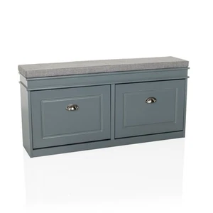 Schuhschrank Schuhbank mit Sitzkissen Schuhkipper Sitzbank Sitztruhe hjh LIVING - Bild 1 von 12
