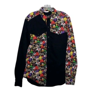 Camisa Giggles De Colección Looney Tunes Para Hombre L Western Brushpopper Años 90 Gorpcore Dad - Imagen 1 de 13