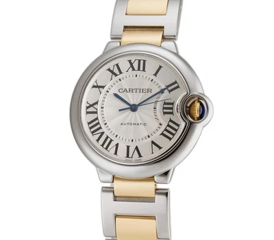 Cartier Ballon Bleu 36mm Steel and 18K YG Auto Silver Dial W2BB0012 - 2013 - Image 1 of 4