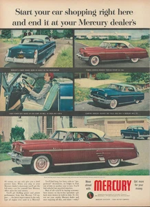 1953 Mercury Automobile Start Your Car Shopping Right Here Vintage Print Ad - Picture 1 of 1