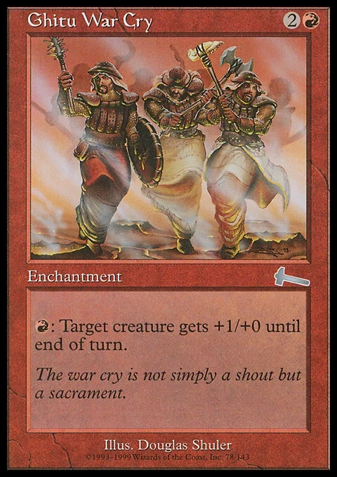 Ghitu War Cry Urza's Legacy MTG LP - Image 1 of 1