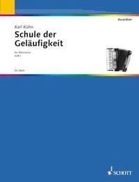 Schule Gelaufigkeit 1 Karl Kuehn Book [Softcover] Accordion Schott Music - Image 1 of 4