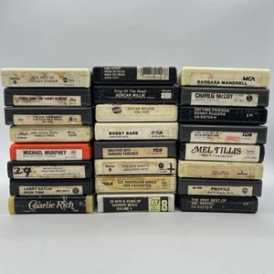 Lot of 24 Untested 8 Track Tapes - Country Music - Not Serviced - Sold As Is - Imagen 1 de 5