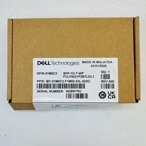 Dell Transceiver SFP-1G-T-WP 1000BASE-T - Picture 1 of 4