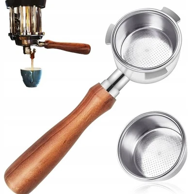 51mm Kaffee Bodenloser Siebträger & Filterkorb für DeLonghi Dedica EC680/EC685 - Bild 1 von 4