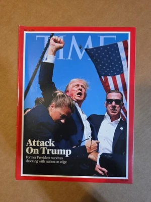 TIME Magazine  - Attack On Trump - Aug 2024 Donald Trump Please Read  - Image 1 of 4