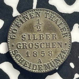 1858-A Germany Saxe-Weimar-Eisenach 1/2 Groschen Lot#GB150 - Picture 1 of 2