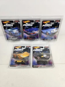 Hot Wheels Premium Fast & Furious Fast Imports Set of 5 W Protector  - Picture 1 of 24