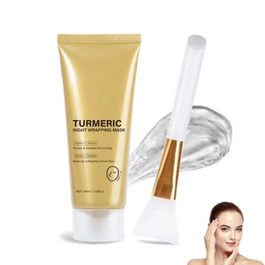 Kurkuma Peel Off Maske Straffende Gesichtsmaske mit Kollagen & Vitamin C Anti... - Bild 1 von 7