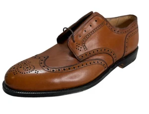 Alden Mens Brown Calf Wingtip Blucher 966 Aberdeen - 10.5 - NEW - Picture 1 of 9