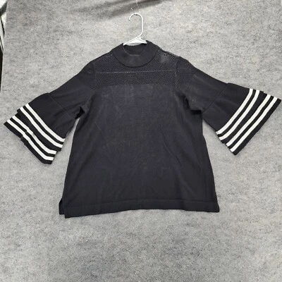 Suéter Lane Bryant para mujer manga corta 14/16 negro manga campana Foto 1 de 4