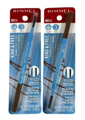 Lápiz definidor de cejas 2-Rimmel Kind & Free 002 color topo Foto 1 de 2