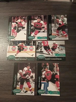 1992-93 Parkhurst Hockey Philadelphia Flyers 7 Card Lot Base  - Image 1 of 4