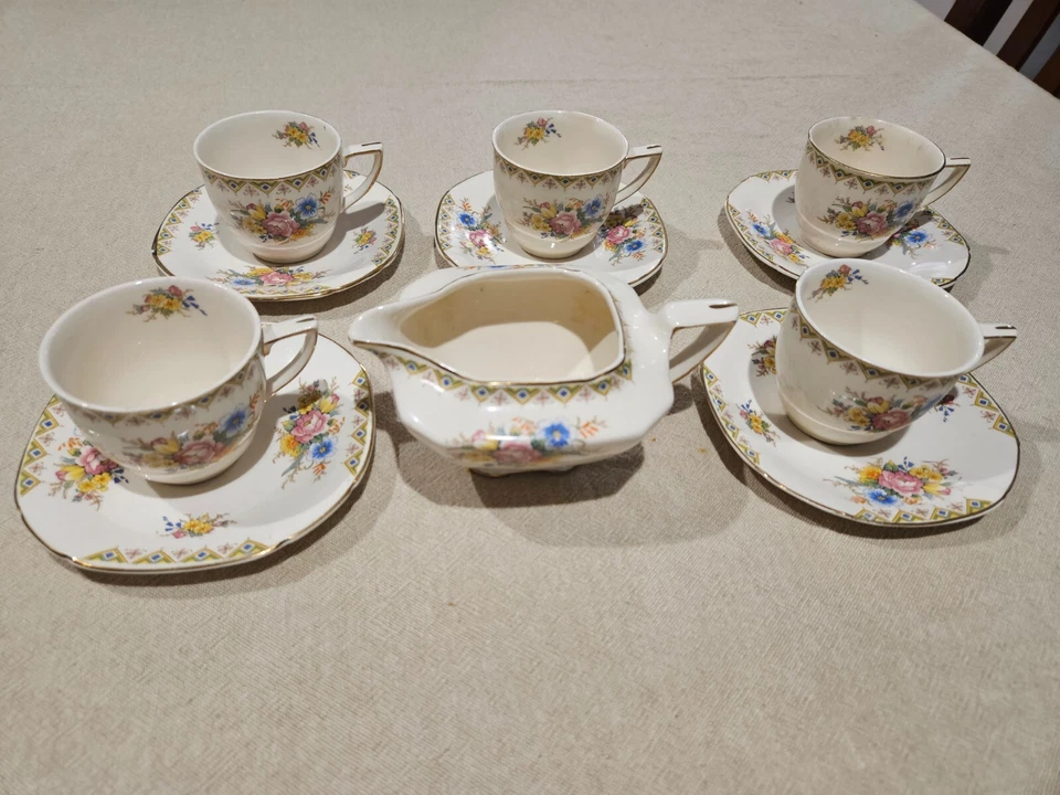 Demitasse coffee/tea set with milk jug - image 1 of 4