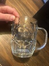 Cheers Boston Bar Dimpled Beer Stein Mug Glass 18 oz Heavy Duty