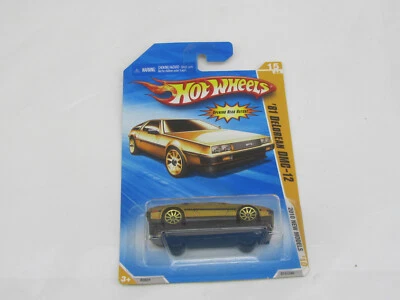 NEW - 2010 Hot Wheels Gold '81 Delorean DMC-12 #15 - Image 1 of 3