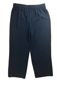 Linea by Louis Dell'Olio Women's Pull-on Solid Straight Leg Pants Black Size L - Picture 1 of 5