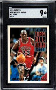 Tarjeta Topps Michael Jordan 1993-94 #101 All-Star Gold SGC 9 como nueva - Imagen 1 de 2