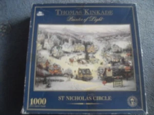 Thomas Kinkade- Painter of Light- St Nicholas Circle- 1000 piece jigsaw puzzle - Picture 1 of 1