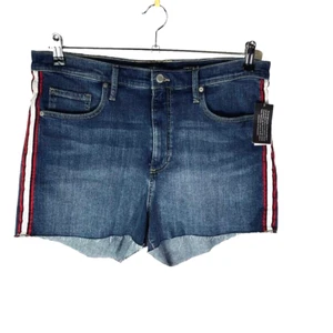 Nuevos Pantalones Cortos Vaqueros Banana Republic High Rise Talla 32 14 Doble Azul Crudo Nuevos con Etiquetas - Imagen 1 de 8