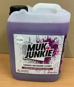 5 litre Muk Junkie Camper Campervan Cleaner Wash removes Algae,Road film Mud etc - Picture 1 of 7