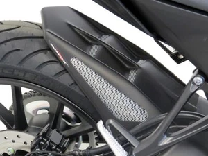Yamaha XSR 125 21-2024 Matt Black & Silver Mesh Rear Hugger by Powerbronze - Picture 1 of 6
