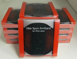 NEW ~ Lot Of 10 - NIKE Sport Armbands For iPod Nano Black/Red - Liquidation Deal - Picture 1 of 3